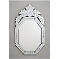 Afina Corporation Afina Corporation RM-104 20X32 Octagonal Traditional Cut Glass and Etched Mirror RM-104